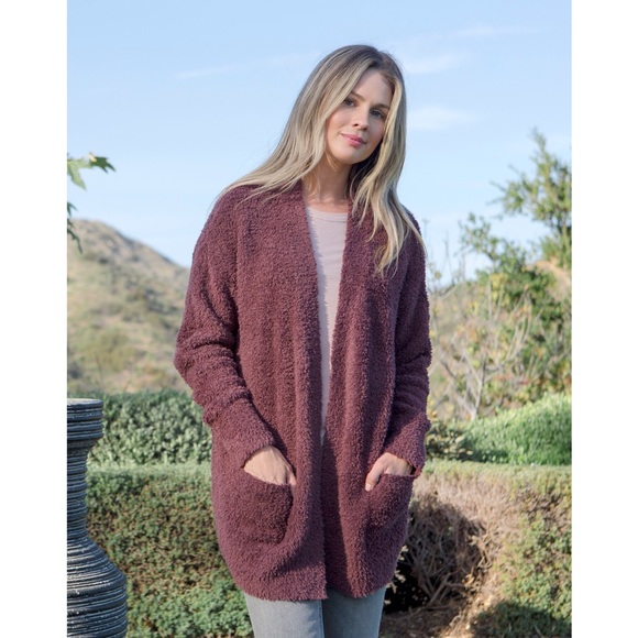 Barefoot Dreams Cozychic Socal Burgundy 